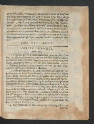 Coroll. Miscell.