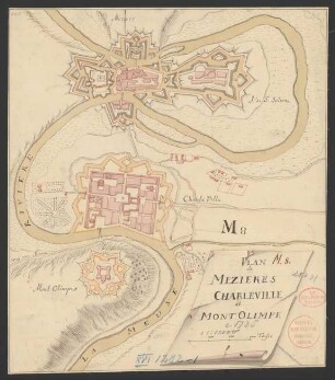 Plan de Meziers-Charleville et Mont Olimpe