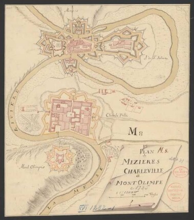 Plan de Meziers-Charleville et Mont Olimpe