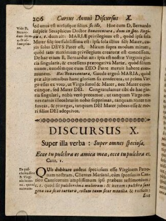 206-216, Discursus X