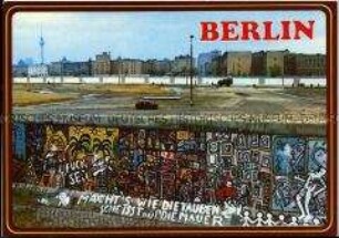 Bemalte Berliner Mauer am Potsdamer Platz