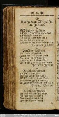 55. Aus Johann. XIV. 16. sqq. an Jubilate.
