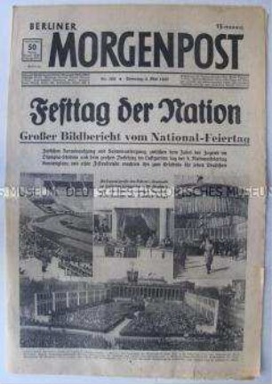 Tageszeitung "Berliner Morgenpost" zum 1. Mai