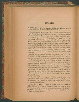 El idioma italiano para los alumnos del Colegio Nacional