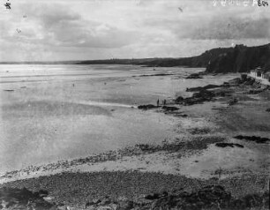 Küstenlinie : Blick entlang der Bucht von Saint-Brieuc.