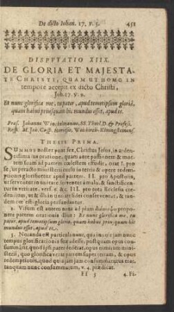 Disputatio XIIX.