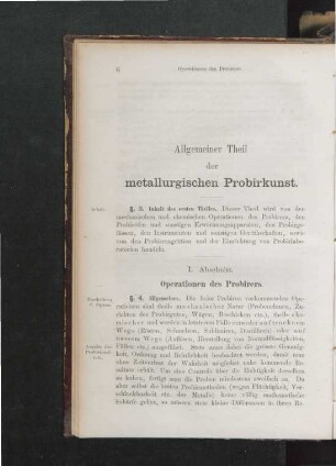 Allgemeiner Theil der metallurgischen Probirkunst