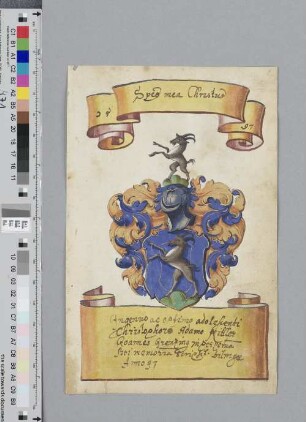 [Stammbuch Adam Christoph Rittler]