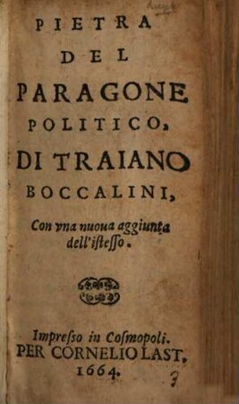 Pietra del paragone politico