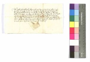Luppold von Seldeneck: Schadloshaltung; Siegel: Luppold von Seldeneck.