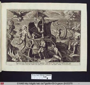 Ferdinand Magellan auf seinem Schiff.