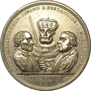 König Anton von Sachsen - 300-jähriges Jubiläum der Augsburger Konfession