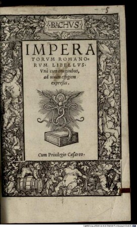Imperatorvm Romanorvm Libellvs : Vna cum imaginibus, ad uiuam effigiem expreßis