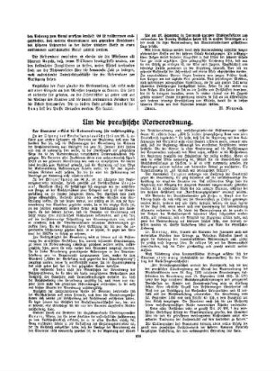 Um die preußische Notverordnung