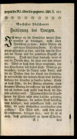 Sechster Abschnitt. Fortsetzung des Vorigen