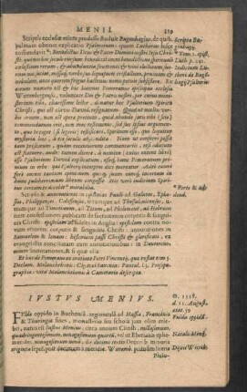 Iustus Menius.
