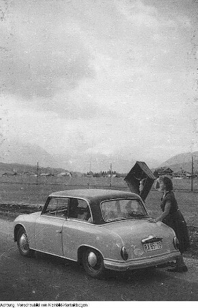 Reise nach Italien, Reisepass der BRD von Erich Pohl, Landschaften, Turm von Pisa, u.a., Mai 1957