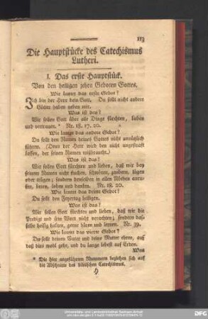 Die Hauptstücke des Catechismus Lutheri.