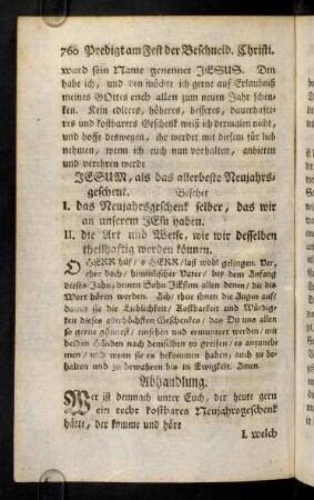 760-771, Wer ist demnach unter Euch, der heute gern ein recht ...