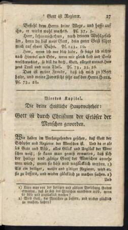 Viertes Kapitel. Die dritte christliche Hauptwahrheit: Gott ist durch Christum der Erlöser der Menschen geworden.