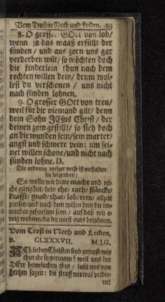Vom Trost in Noth und Leiden.