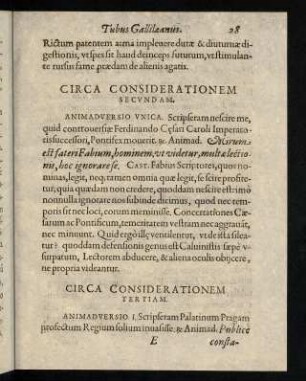 28-41, Circa Considerationem secundam. - Circa Considerationem tertiam.