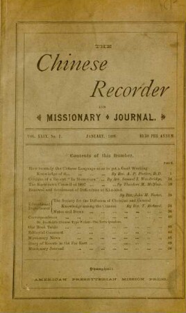No. 1. January, 1898