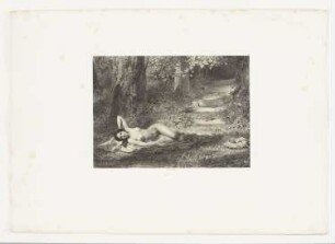 Badeausflug, Tafel 55 aus: "Les artistes contemporains", Band 3, Paris 1849