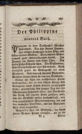 Der Philippine neuntes Buch.