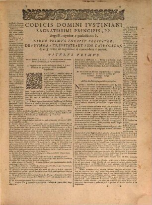 Corpvs Ivris Civilis : In IV. Partes distinctum, [2]. Codicis Ivstiniani D. N. Sacratissimi Principis PP. Avgvsti Repetitae Praelectionis Libri XII.