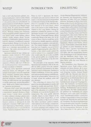Wstęp / Introduction / Einleitung