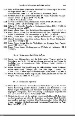 17.1.4 Reformation, Katholische Reform
