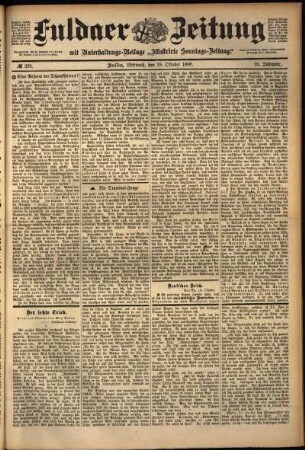 Ausgabe vom Mittwoch, den 19. Oktober 1898.