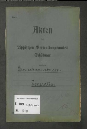 Einwohnerwehren Gen.