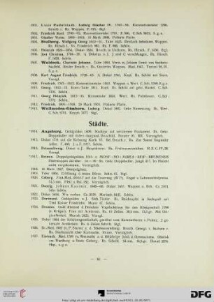 Städte (Nr. 1914-2004)