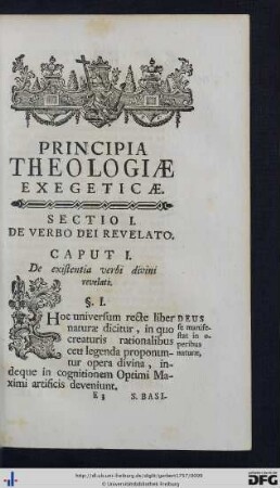 Principia Theologiae Exegeticae.