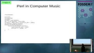 Perl in Computer Music