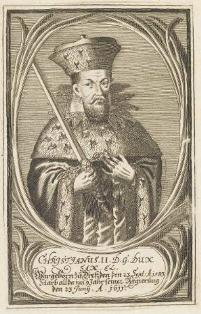 Bildnis des Christinaus II. von Sachsen