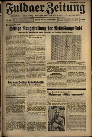 Ausgabe vom Freitag, den 28. Januar 1938.