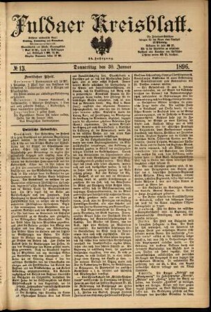 Ausgabe vom Donnerstag, den 30. Januar 1896.