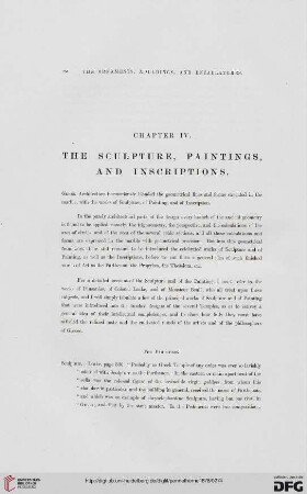 Chapter IV: The sculpture, paintings, and inscriptions