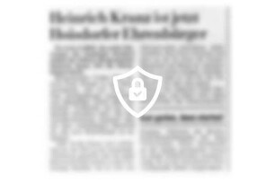 [Name maskiert] ist jetzt Hoisdorfer Ehrenbürger