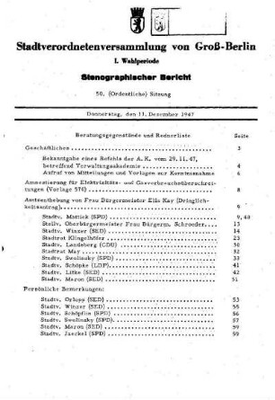 Nr. 50, 11. Dezember 1947, Ordentliche Sitzung, Bildnr 081000 wurde gelöscht