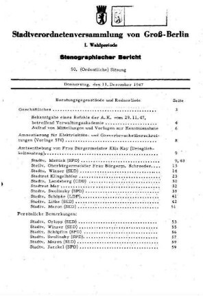 Nr. 50, 11. Dezember 1947, Ordentliche Sitzung, Bildnr 081000 wurde gelöscht