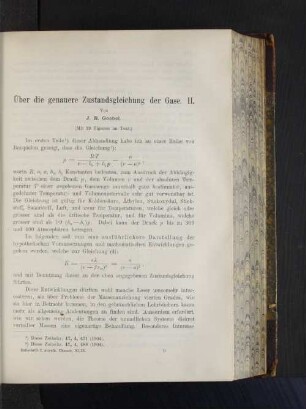Über die genauere Zustandsgleichung der Gase. II.
