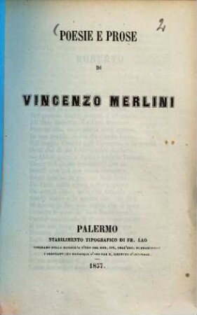 Poesie e prose