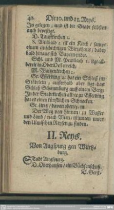 11. Von Augspurg gen Würtzburg