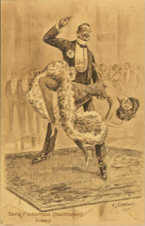 Serie Fledermaus (Nachtleben) Kußtanz