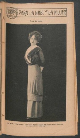 Traje de tarde - [Fotografía] : Para la niña y la mujer