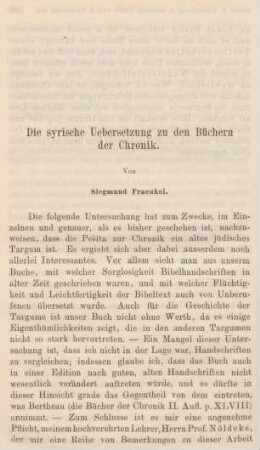 508-536 Die syrische Uebersetzung zu den Büchern der Chronik